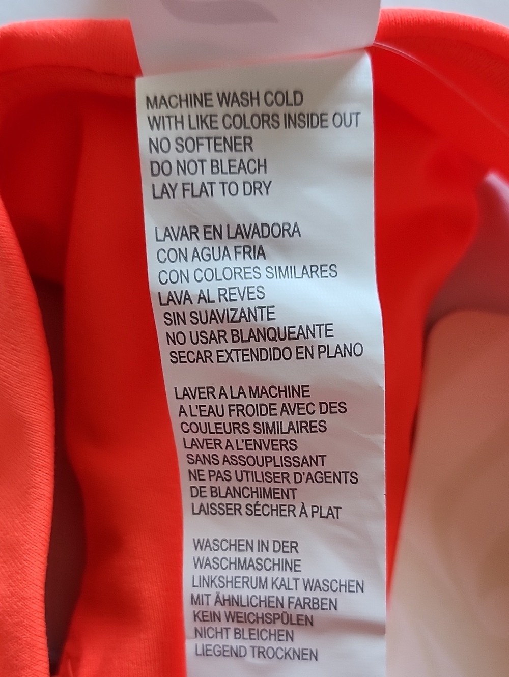 Fabletics Neon Coral Orange Racerback Sports Bra Plus Size 1X NWT - Picture 7 of 8